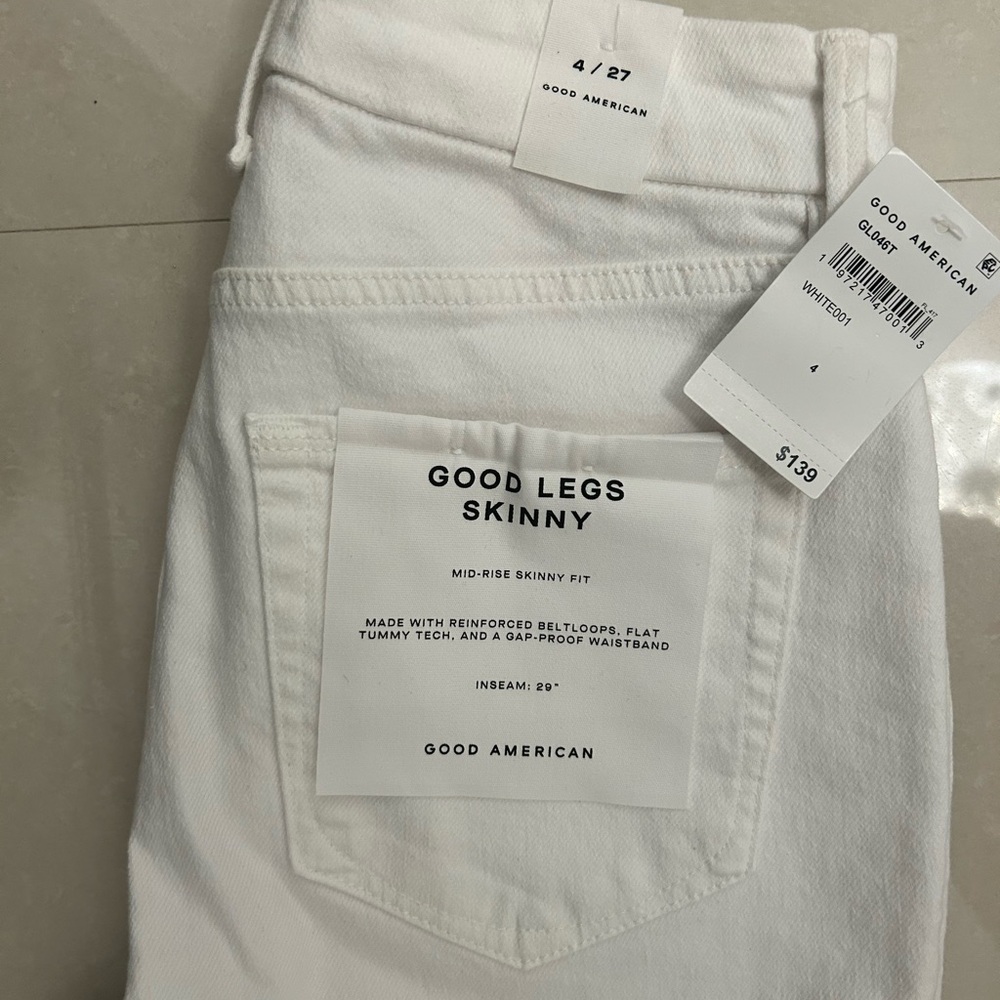 Good American White Skinny Jeans